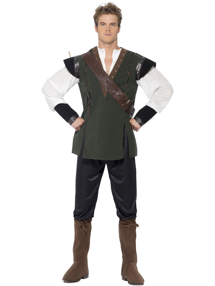 Grünes Robin-Hood-Kostüm von Smiffys für Herren – Produktansicht