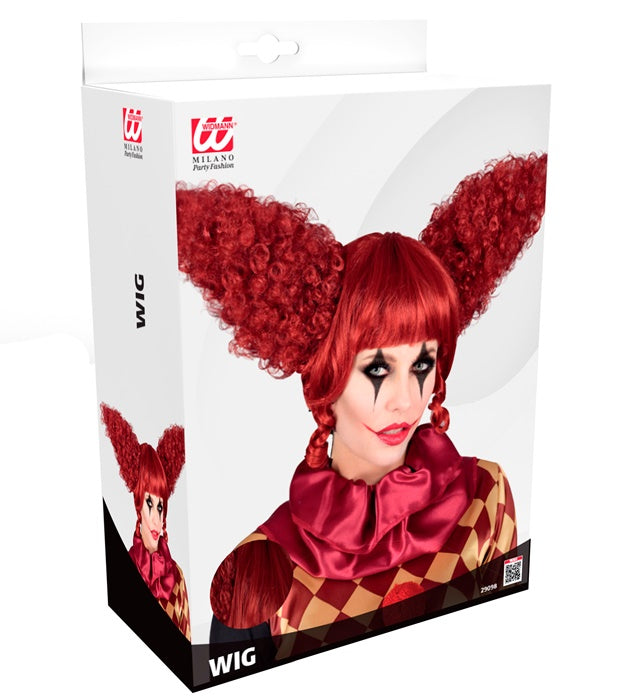 Vintage Killerclown Perücke in Box für Fasnachtskostüm