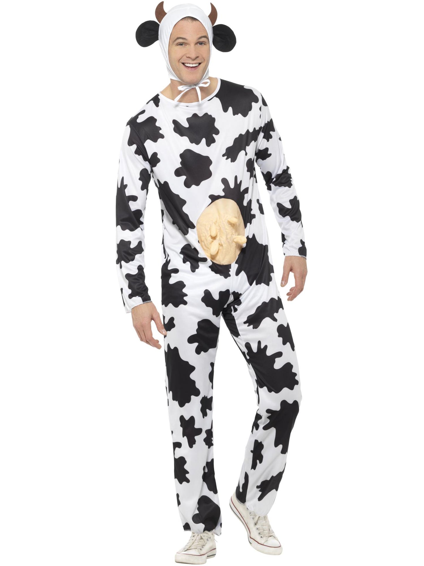 Smiffys Cow Costume, Black & White CS für Unisex