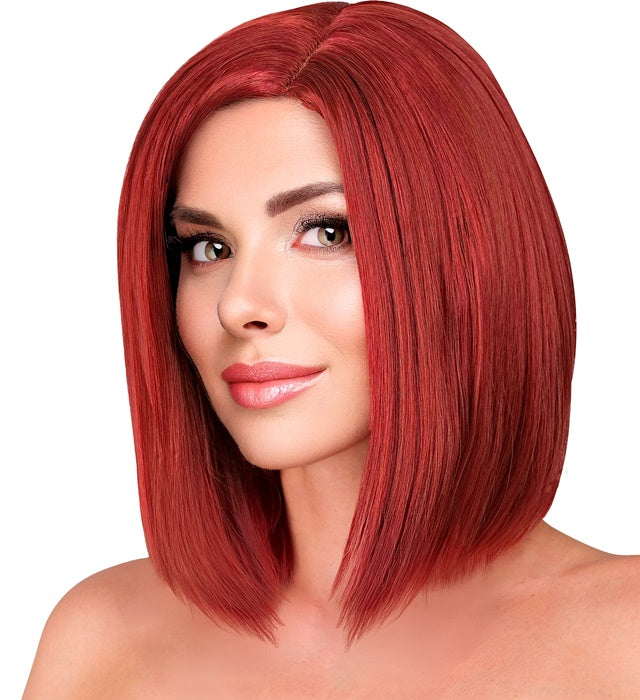 Kastanienbraune Perücke Jenny in hochwertiger Dream Hair Qualität auf weißem Hintergrund