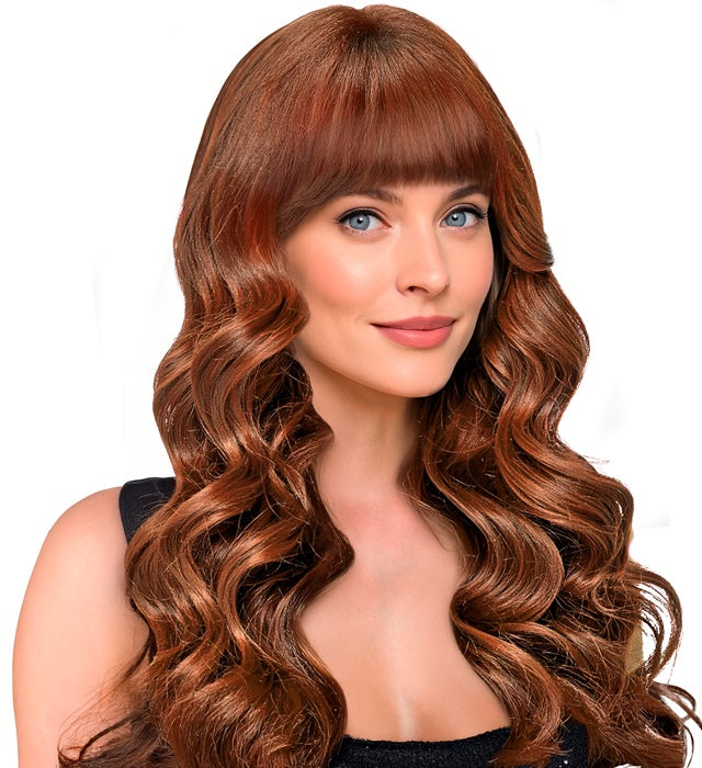 Braune Michelle Perücke aus Dream Hair in farbiger Box