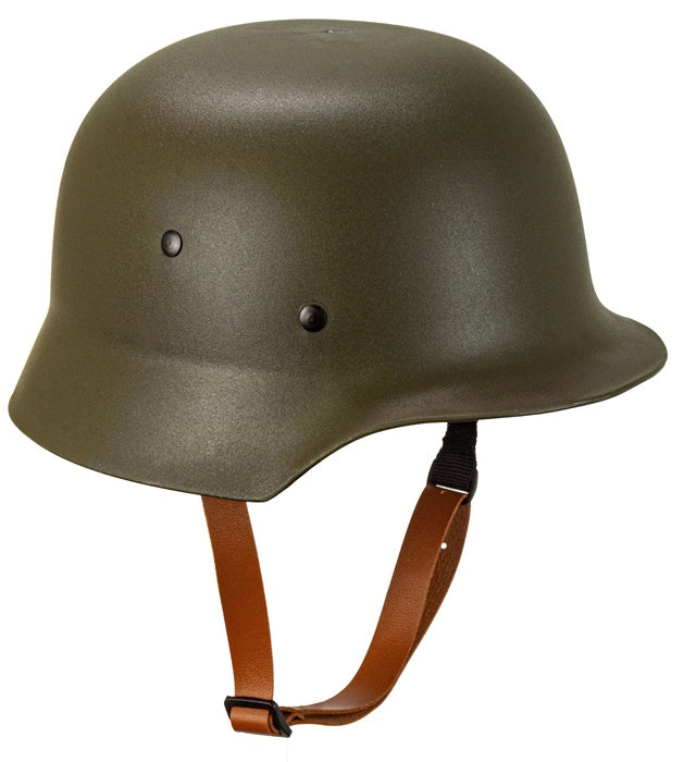 Militärhelm grün aus Hartplastik für Erwachsene