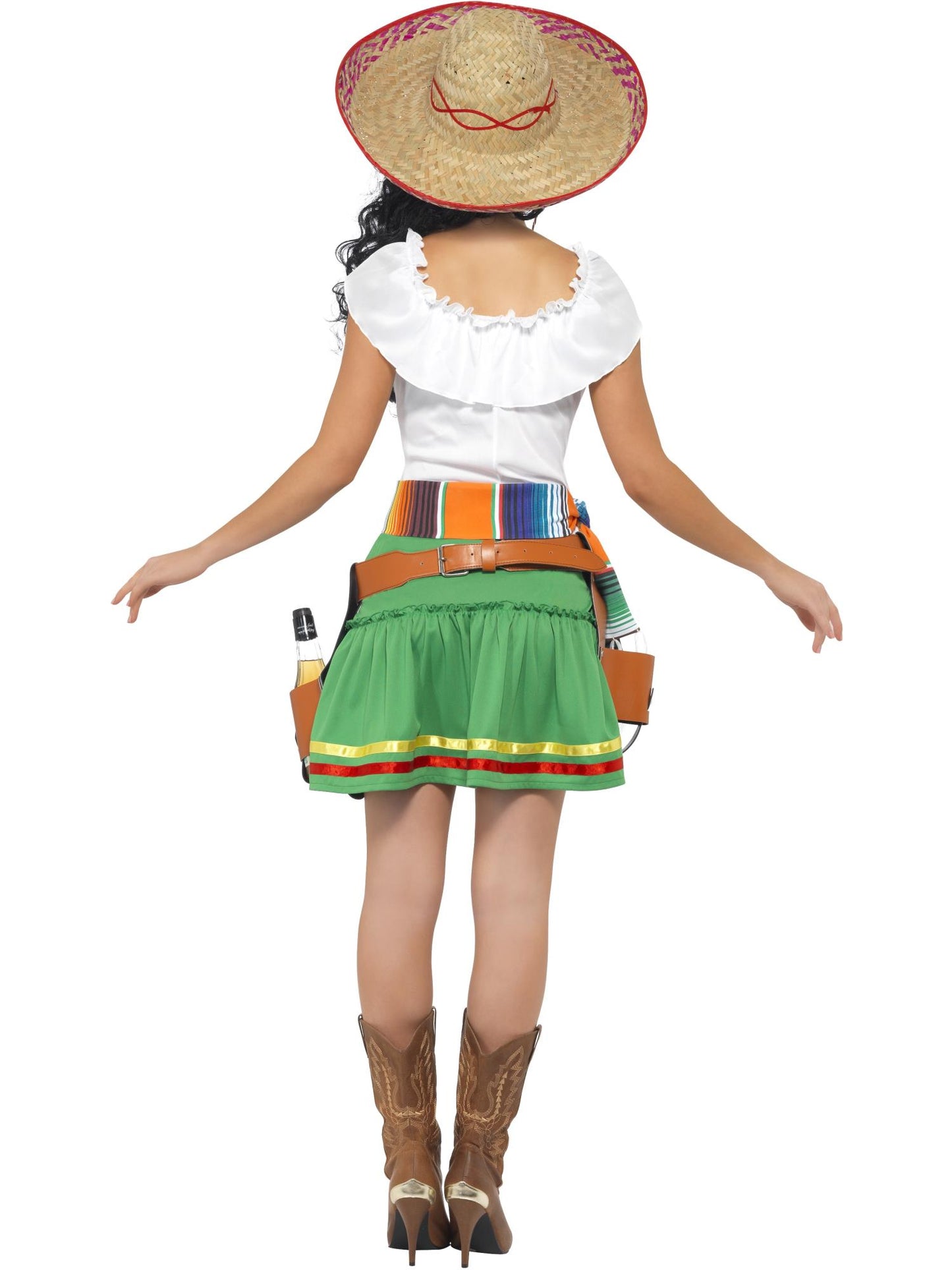 Smiffys WESTERN Tequila Shooter Mädchenkostüm, Green CS für Damen