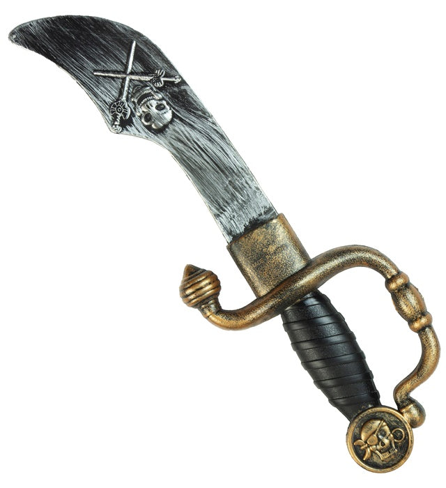 Piratenmesser 35 cm aus Kunststoff als Fasnachts- und Karnevalszubehör