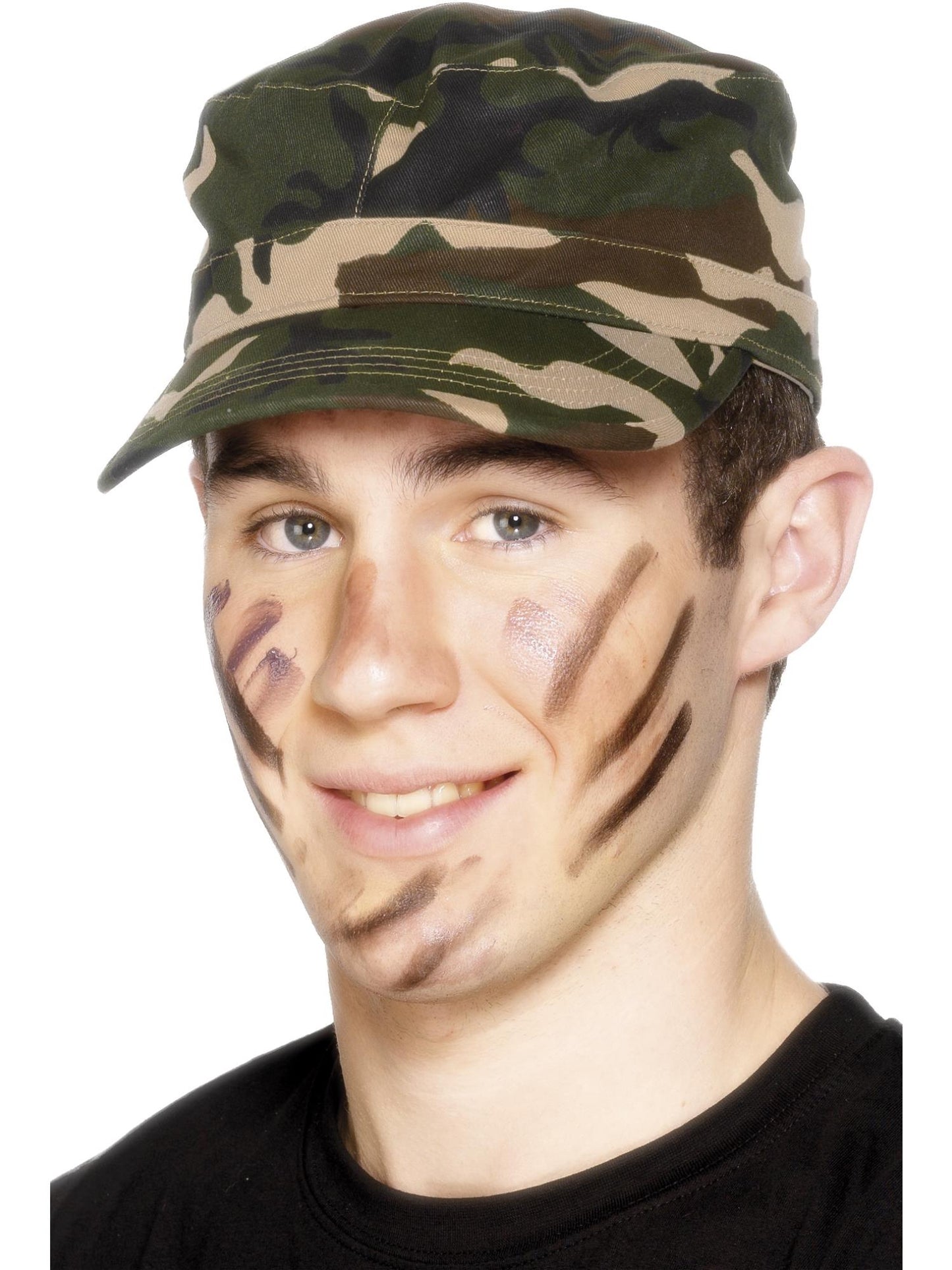 Smiffys TROOPS Army Cap, Camouflage HA für Unisex
