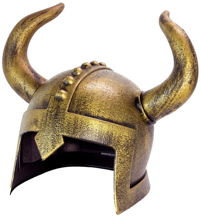 Wikingerhelm aus Hartplastik mit Hörnern in Erwachsenengröße