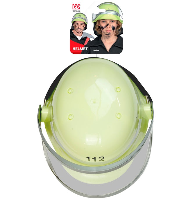 Kinder Feuerwehrhelm aus rotem Hartplastik für Fasnacht und Karneval