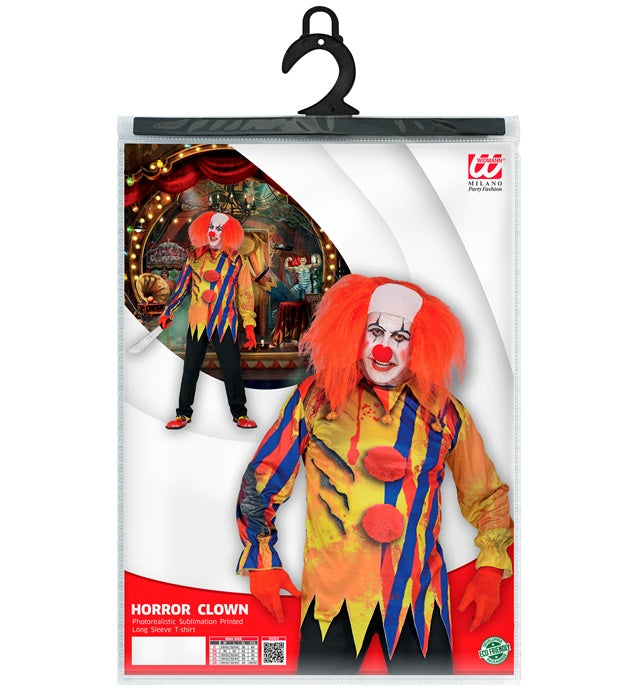 Fotorealistisches Langarmshirt mit KILLERCLOWN Motiv