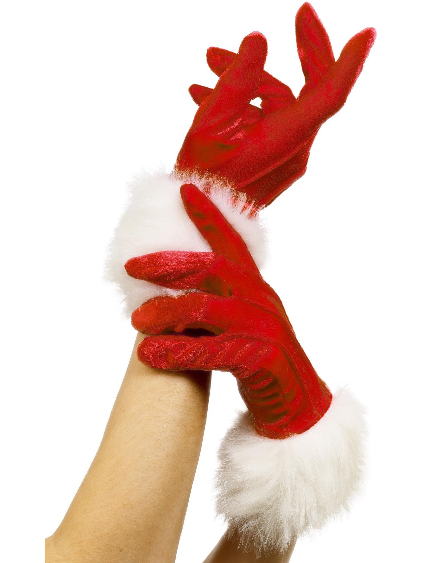 Smiffys Santa Gloves, Red AC für Damen