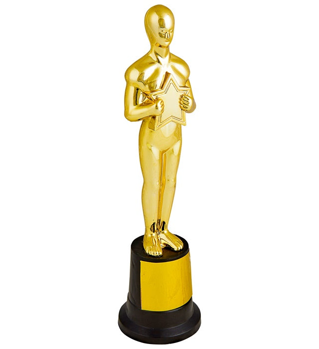 Gewinner-Trophäe 22 cm mit selbstklebbarem Etikett für Kinderfeste