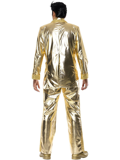 Smiffys ELVISPRES Elvis-Kostüm Gold für Herren – Detailansicht