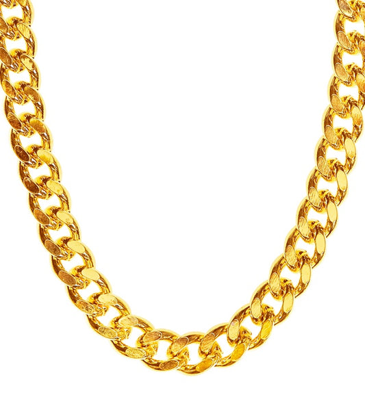 Goldene Halskette 60 cm als Fasnachts-Accessoire
