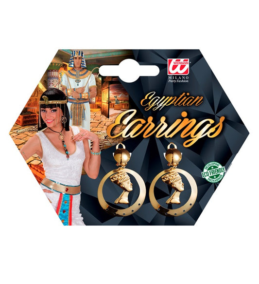 Ägyptische Ohrringe als kostümaccessoire für Fasnacht und Karneval