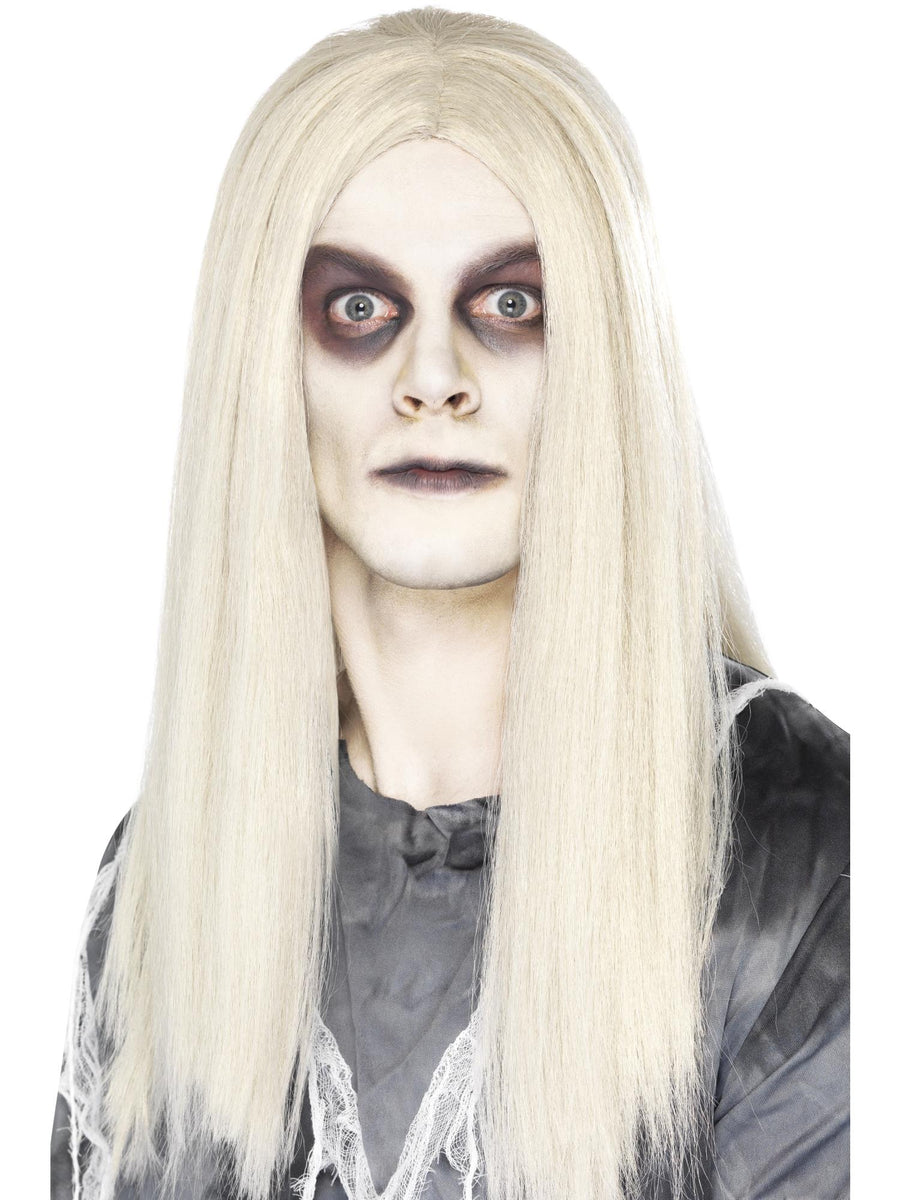 Smiffys HALLACESSO Ghostly Spirit Wig graue Perücke für Herren
