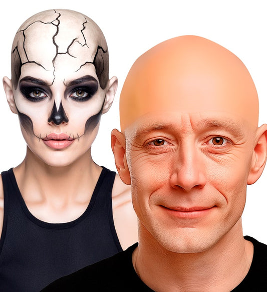Latex-Glatze als Kostümzubehör für Fasnacht und Halloween