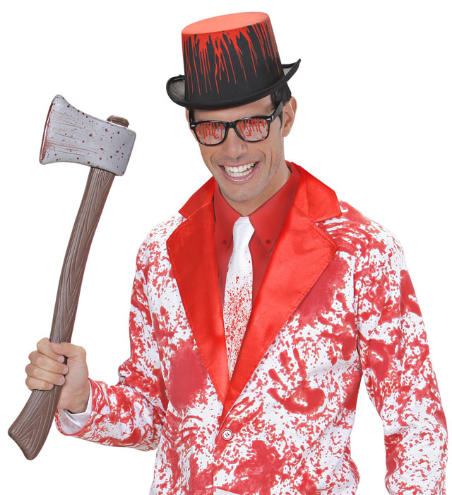 Blutverschmierte Krawatte als Halloween-Kostümzubehör