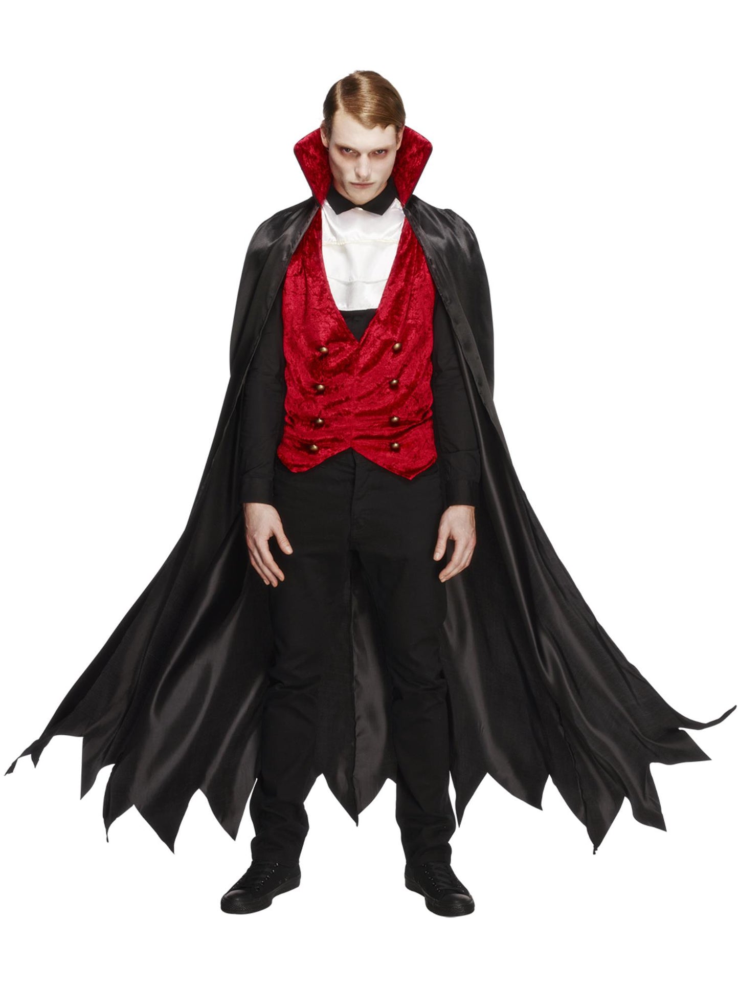 Smiffys Fever Vampire Costume, Black & Red CS für Herren