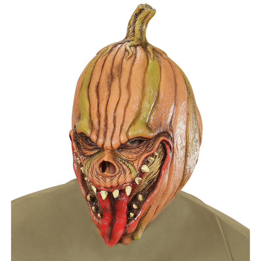 "3/4 MASKE TEUFELSKÜRBIS" – Vorderansicht