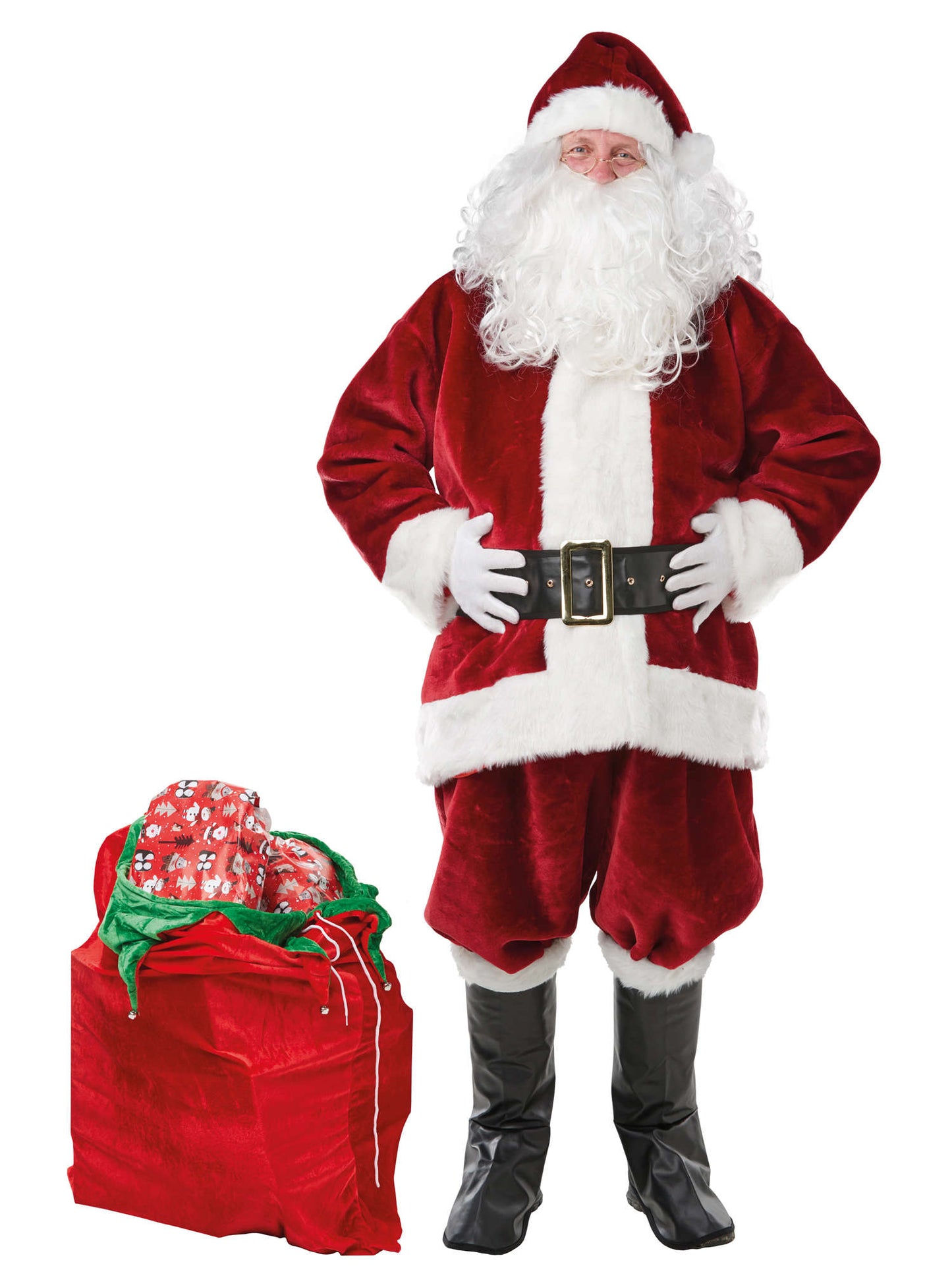 Rubies Santa-Kostüm für Herren für Erwachsene – Rückansicht