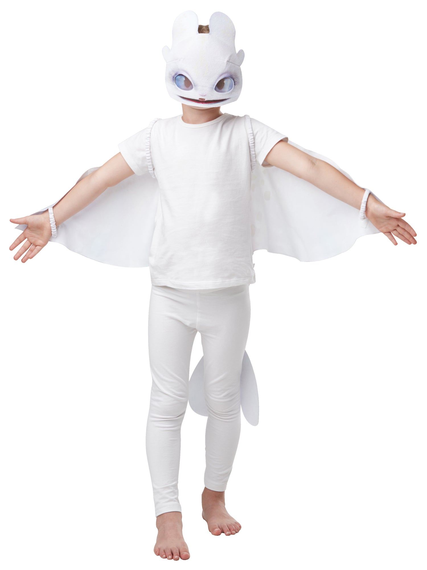 Rubies Light Fury Accessoire-Set für Kinder mit Glow-in-the-dark-Flügeln und Maske – Produktansicht