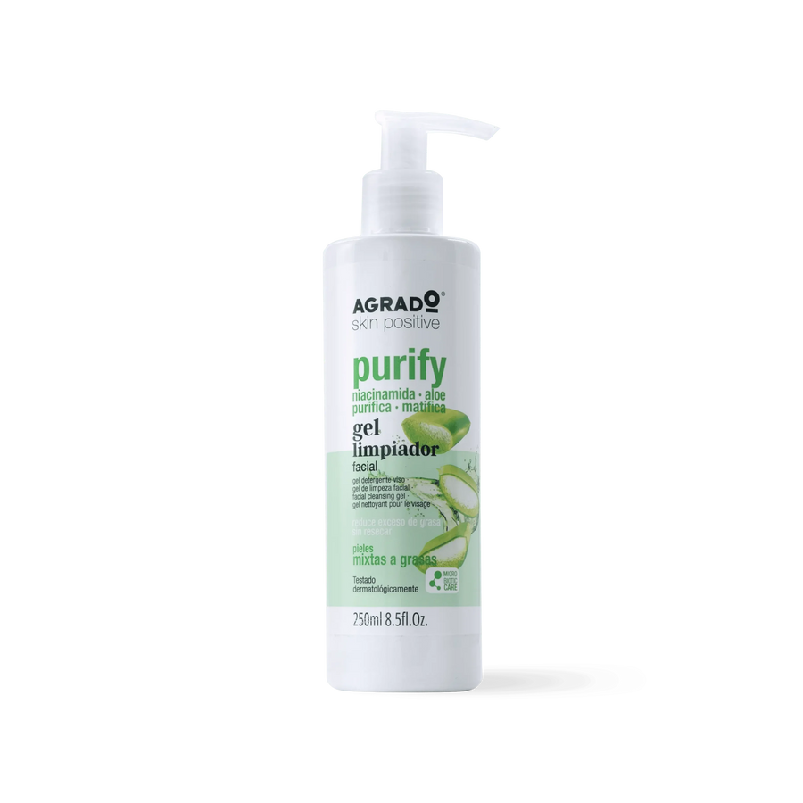 AGRADO AGRADO Gel Limpiador Facial Purify 250 ml Reinigungsgel für das Gesicht Kosmetik