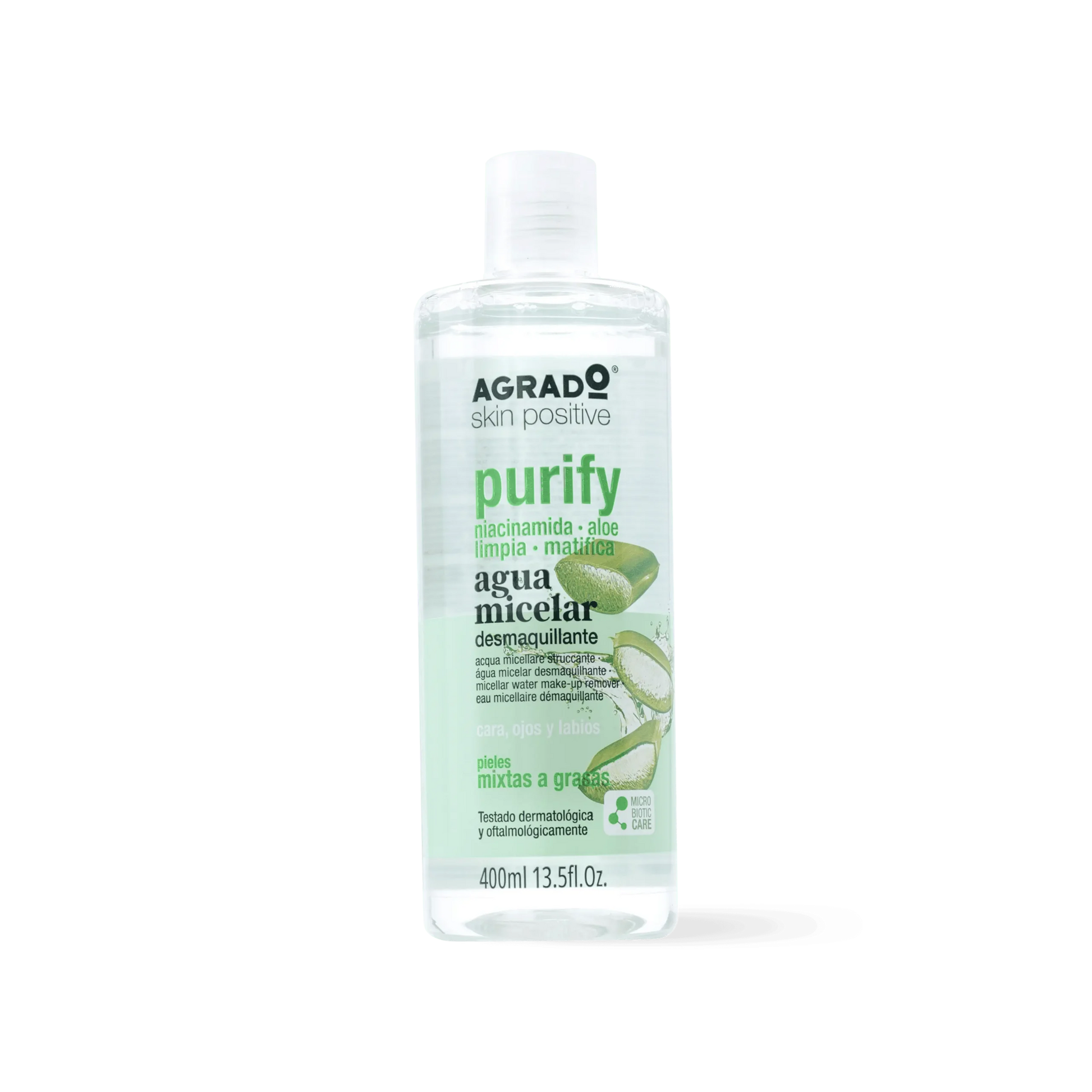 AGRADO AGRADO Agua Micelar Purify Mizellenwasser 400 ml Reinigungslösung Kosmetik