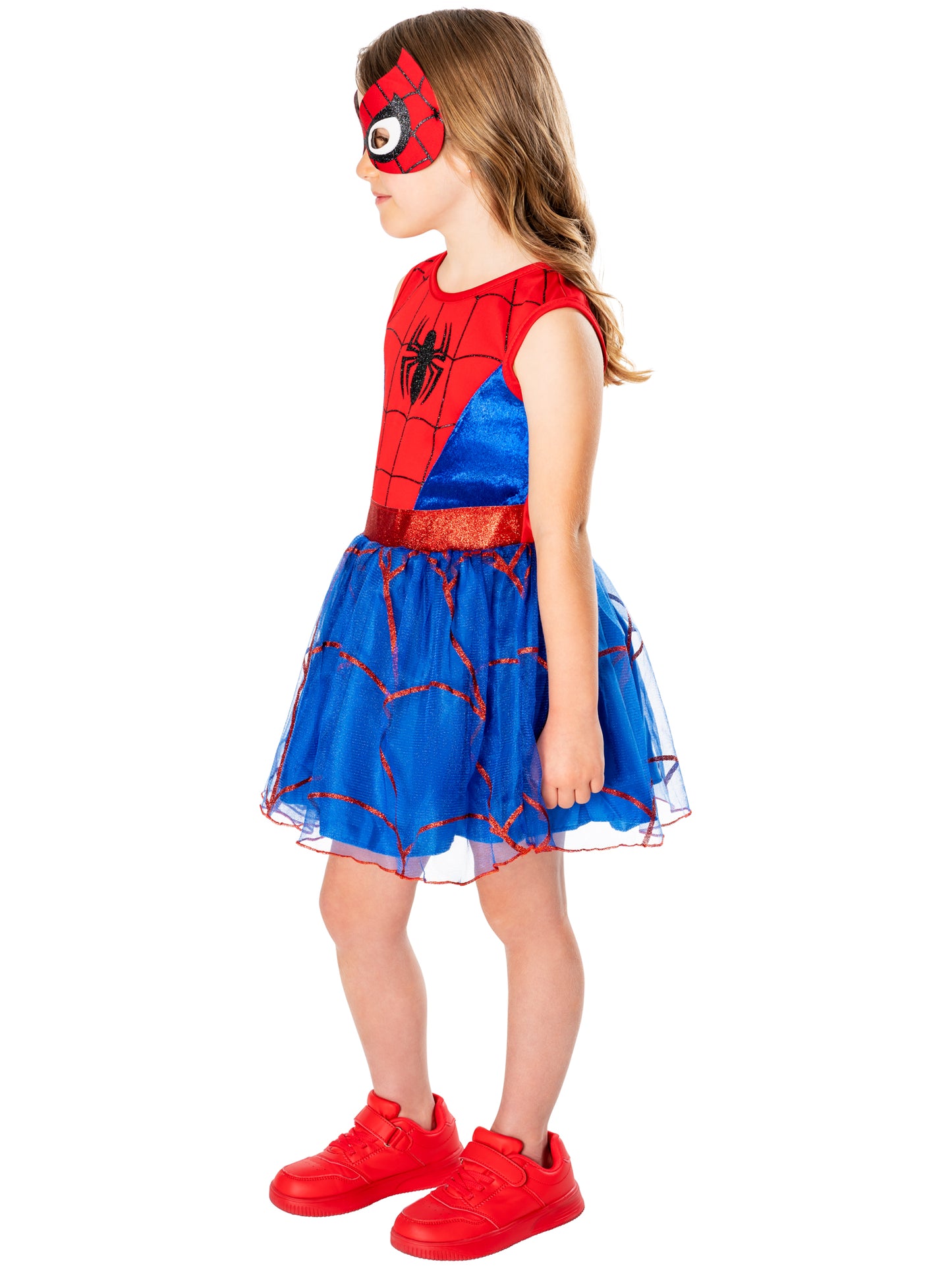 Rubies Spider-Girl Deluxe-Tutu-Kinderkostüm für Mädchen – Seitenansicht