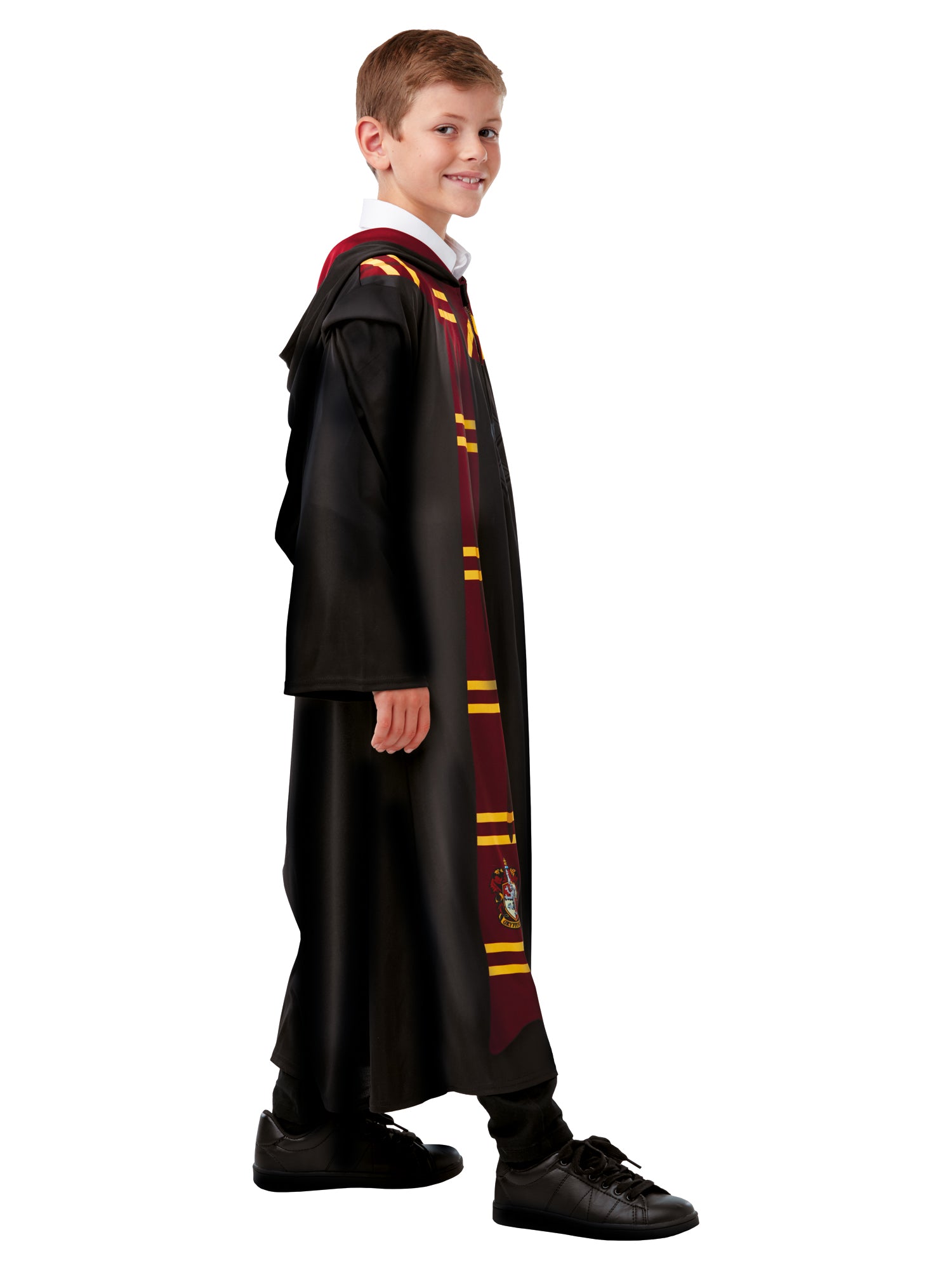 Rubies Harry Potter Gryffindor Robe Kinderkostüm mit Kapuze – Detailansicht