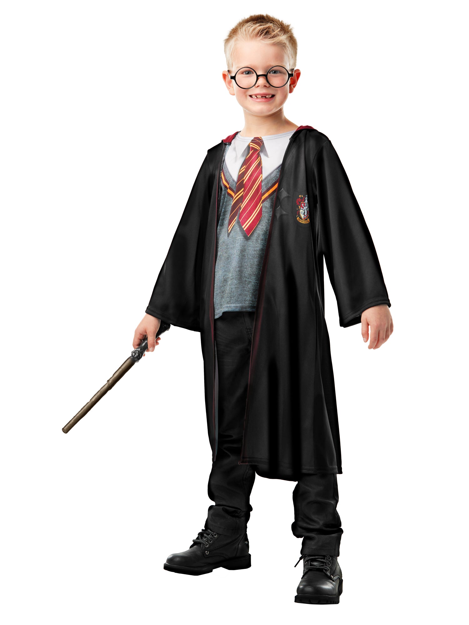 Rubies Harry Potter Gryffindor Deluxe Kinderkostüm mit Robe und Accessoires – Produktansicht