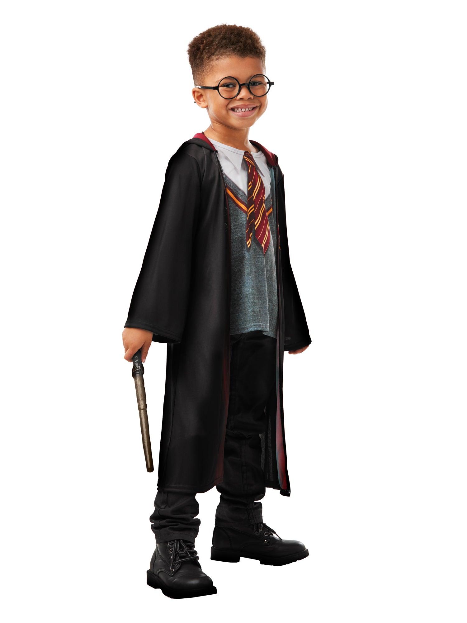 Rubies Harry Potter Gryffindor Deluxe Kinderkostüm mit Robe und Accessoires – Detailansicht