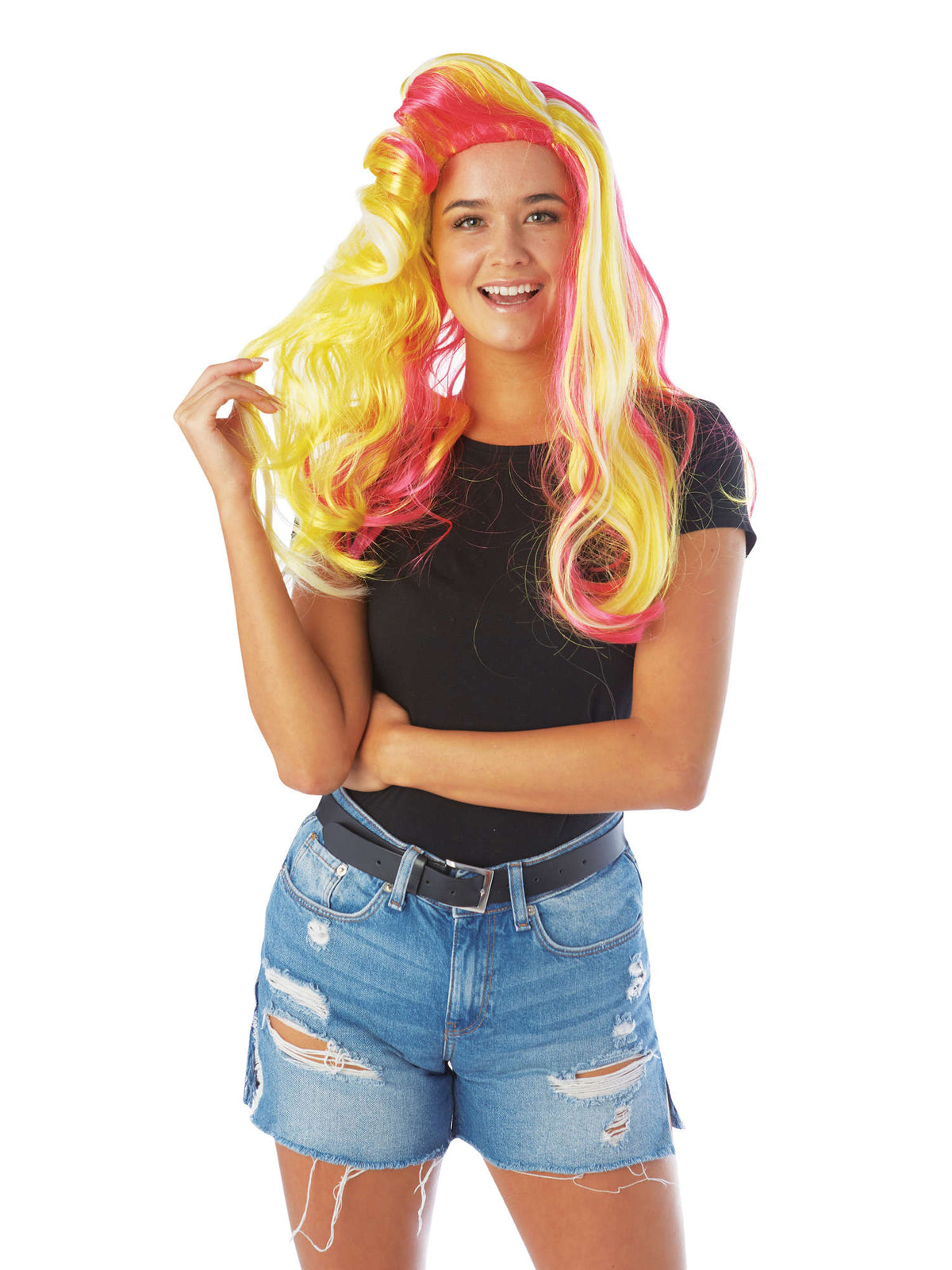 Rubies UV Rainbow Wig Perücke für Unisex