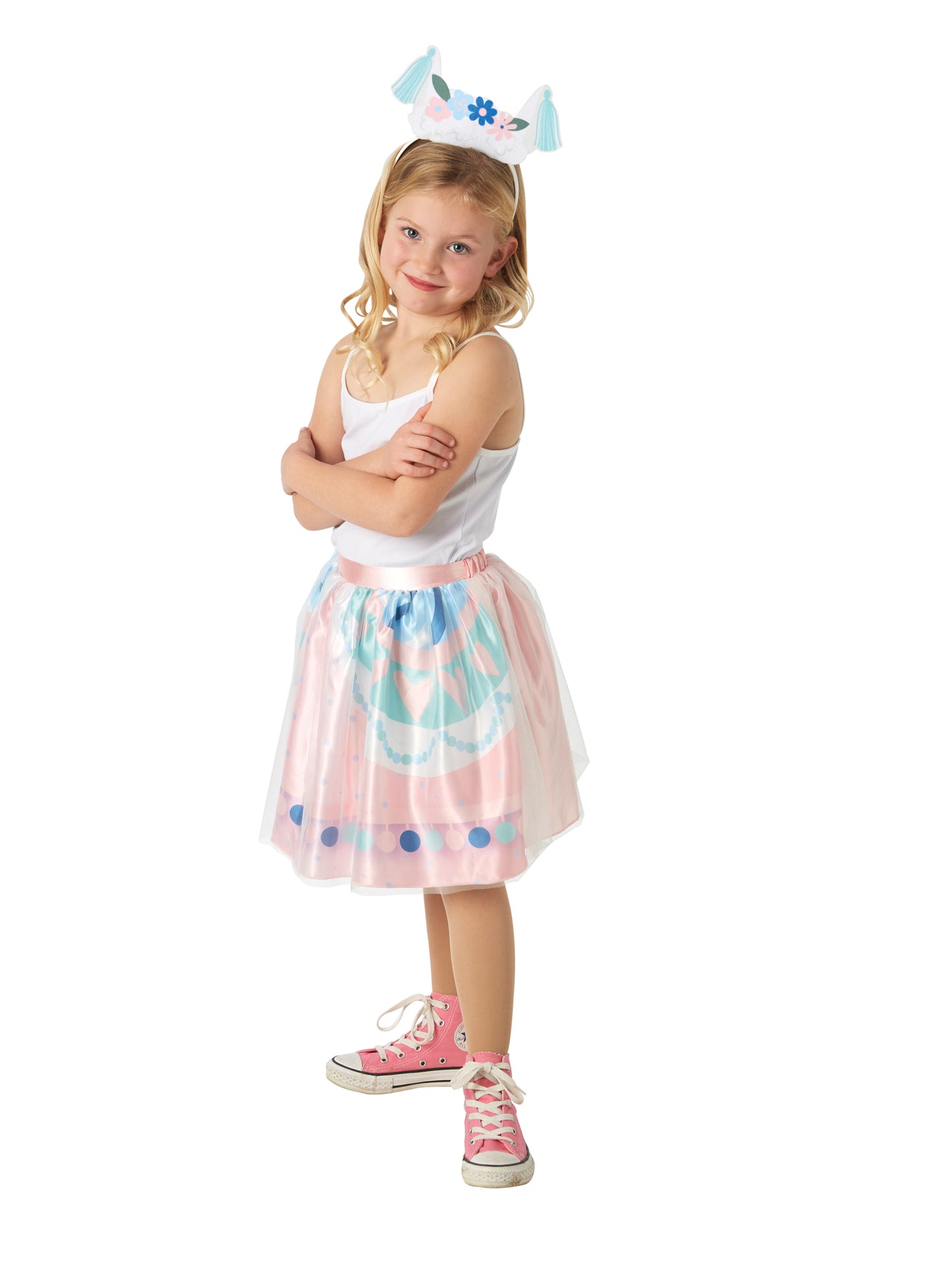 Rubies Llama Tutu-Set Kinderkostüm mit Tutu und Stirnband – Detailansicht