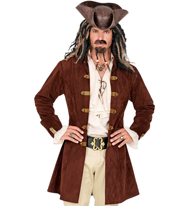 Wildledermantel in Braun für Fasnachtskostüm