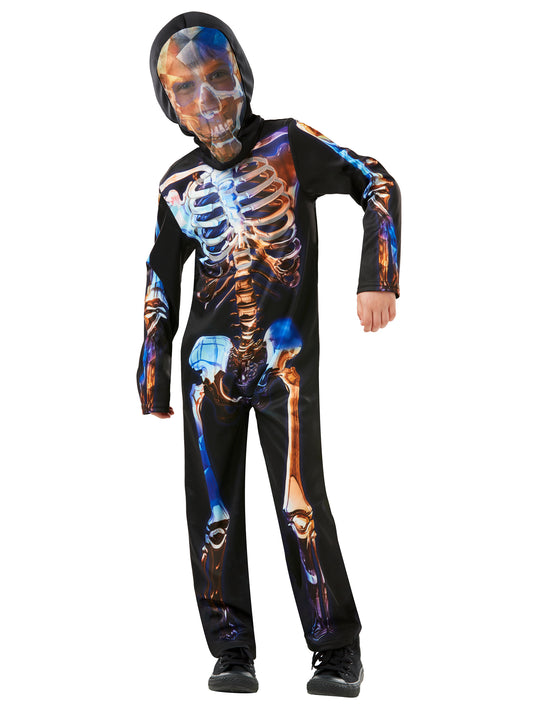 Rubies Skeleton Kinderkostüm mit Overall und Snood – Produktansicht