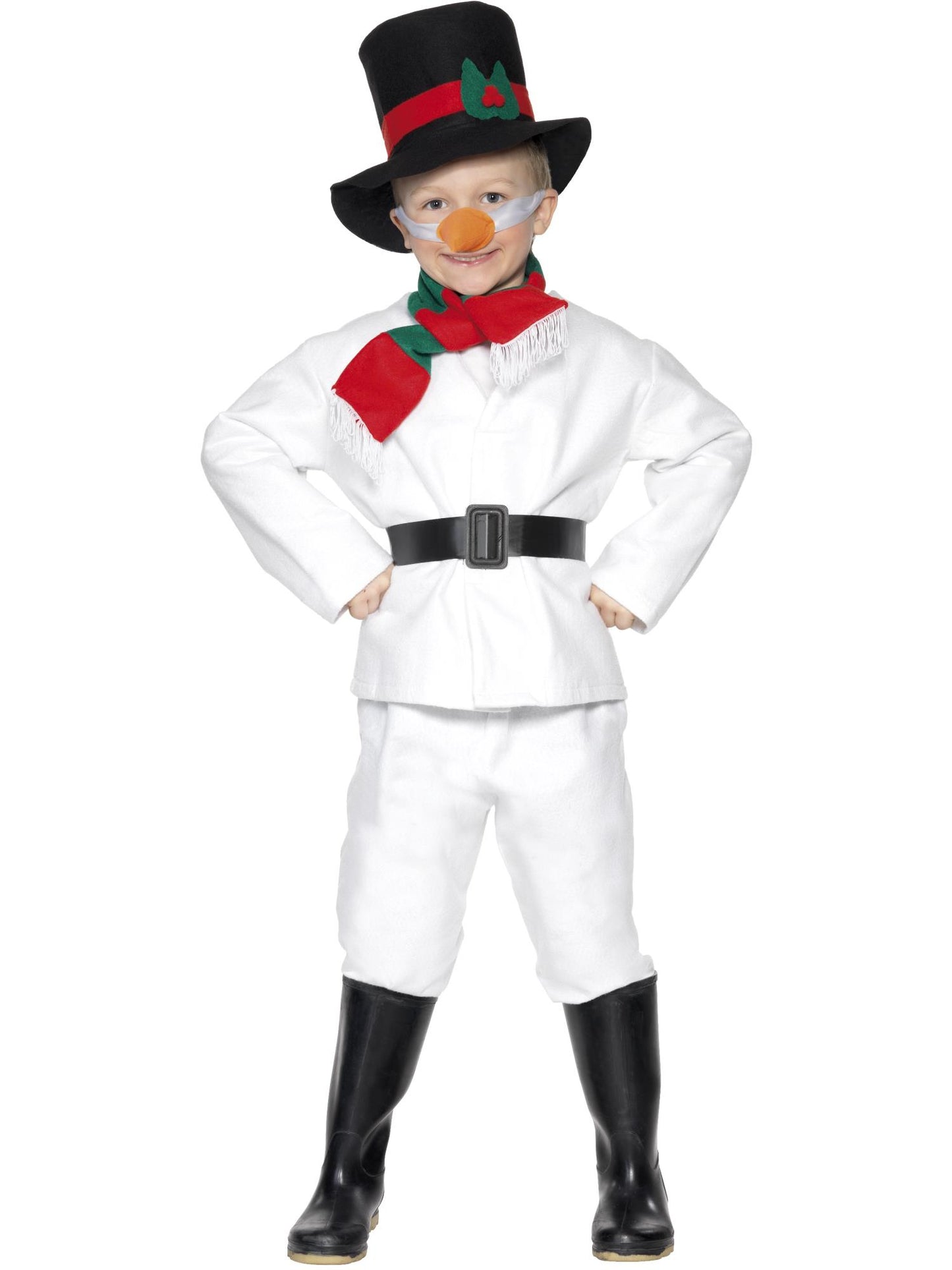 Smiffys SANTA Snowman Costume, White CS für Unisex