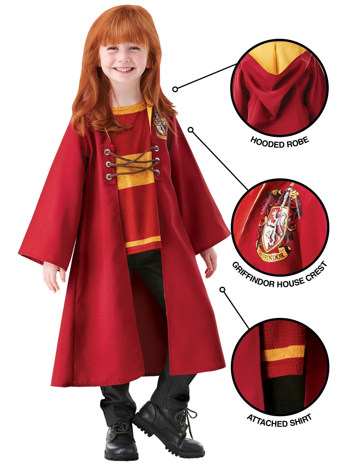 Rubies Harry Potter Quidditch Robe Kinderkostüm – Seitenansicht