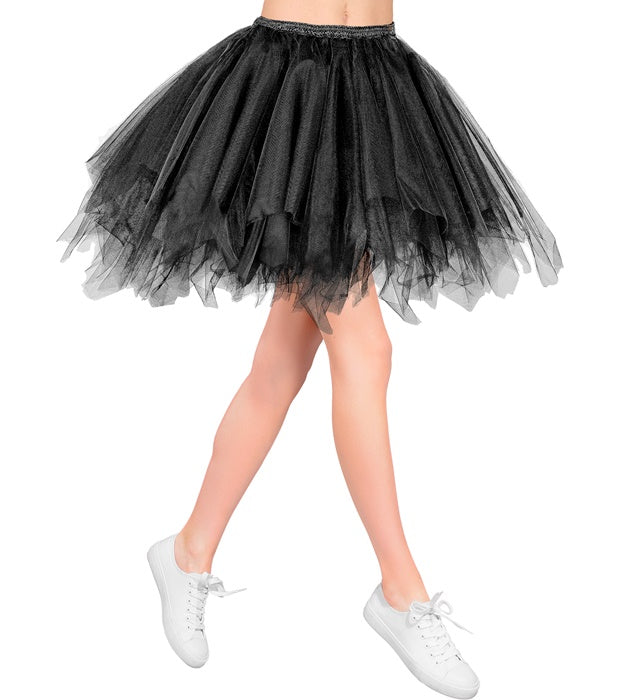 "SCHWARZES TUTU" mit Innentasche für LED-Lichter Schwarz