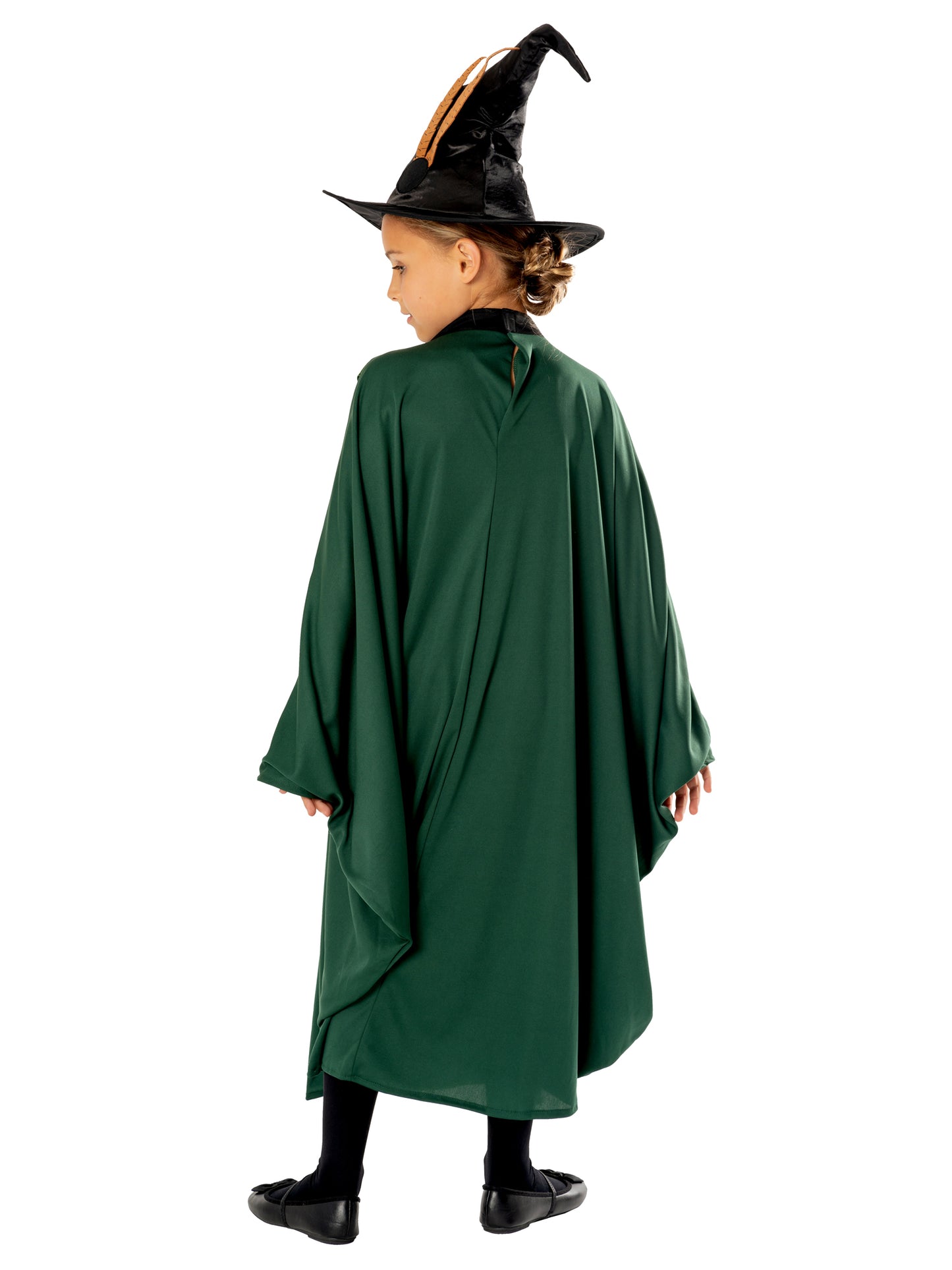 Rubies Professor McGonagall Kinderkostüm grüne Harry-Potter-Robe für Mädchen – Detailansicht