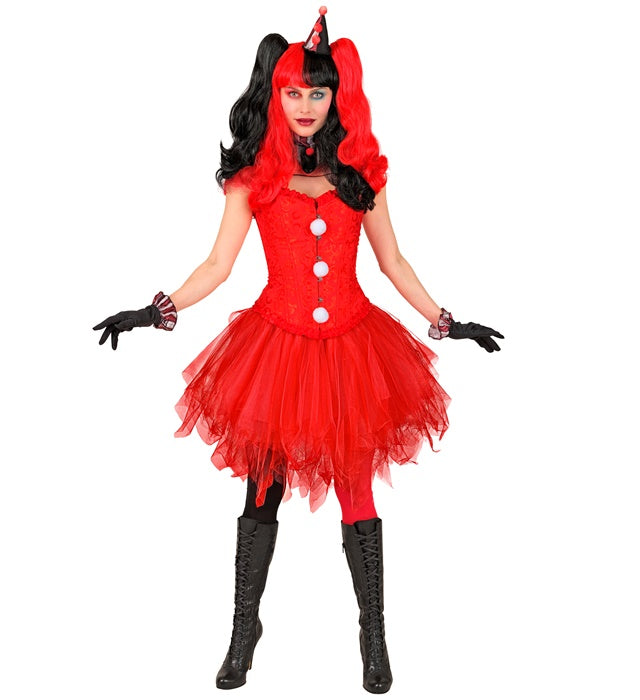 Rotes Tutu mit Innentasche für LED-Lichter, geeignet für Fasnacht und Halloween