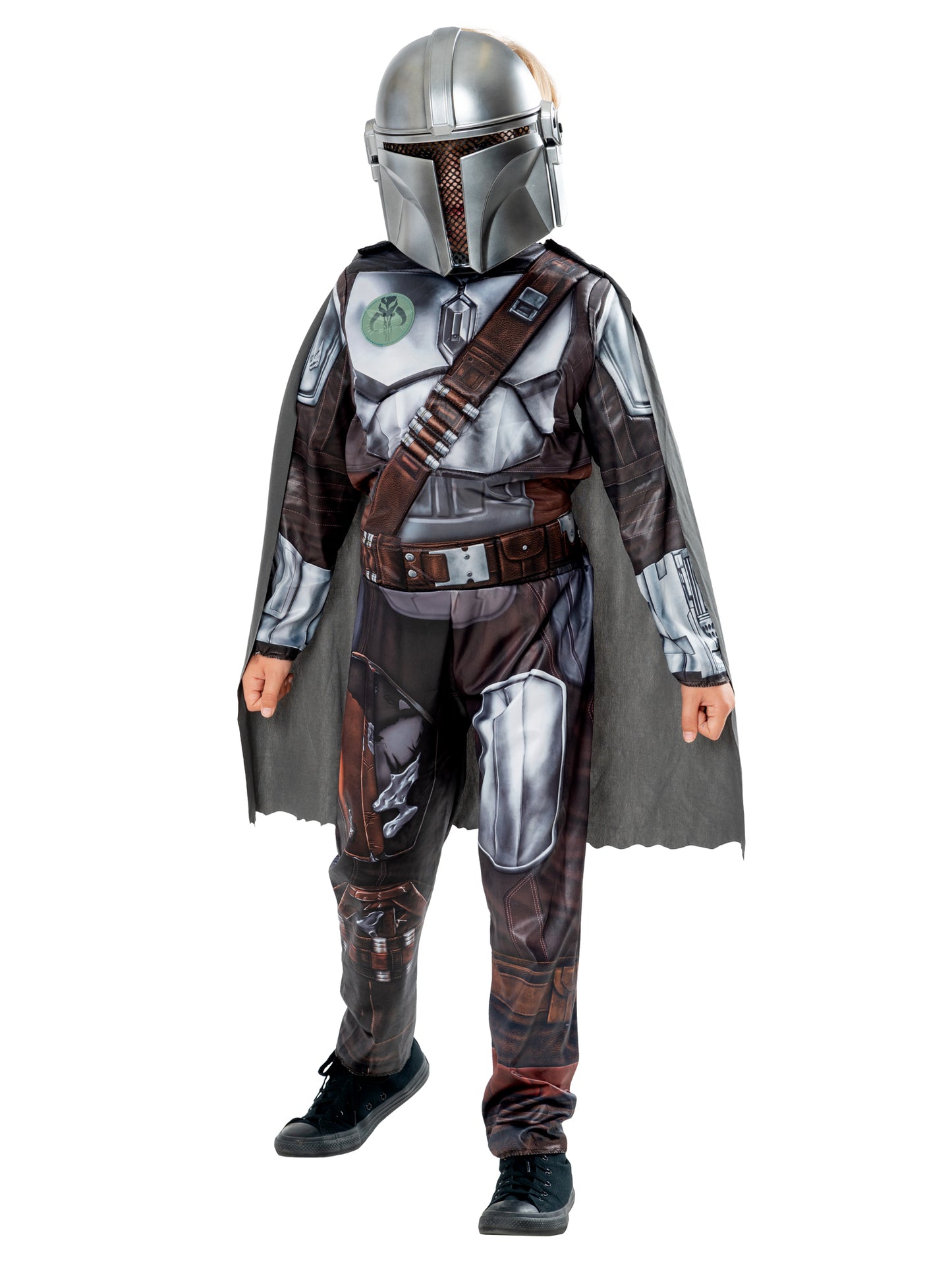Rubies The Mandalorian Kinderkostüm für Jungen mit Overall, Umhang und Maske – Produktansicht