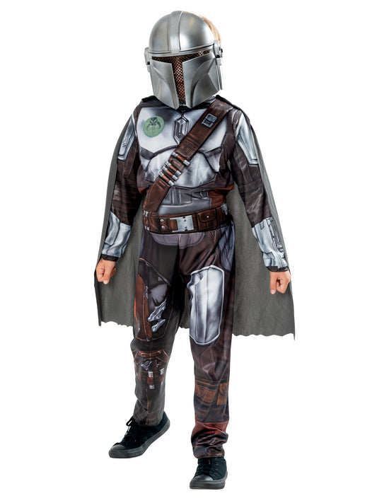 Rubies The Mandalorian Kinderkostüm für Jungen mit Overall, Umhang und Maske – Produktansicht