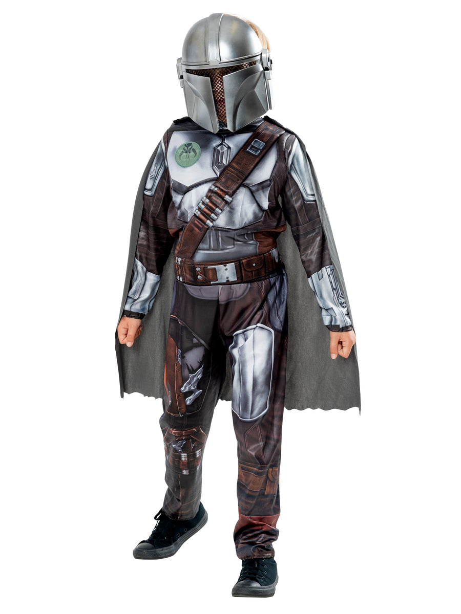 Rubies The Mandalorian Kinderkostüm für Jungen mit Overall, Umhang und Maske – Produktansicht