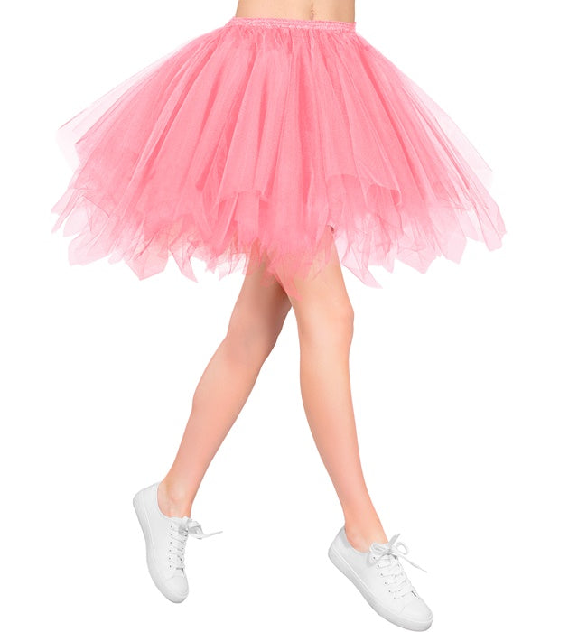 Rosa Tutu mit Innentasche für LED-Lichter, Fasnacht Kostümzubehör