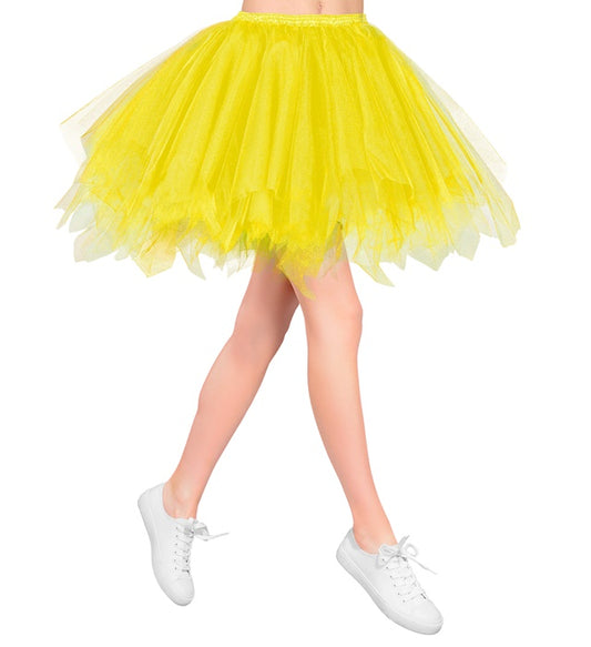 "NEON GELBES TUTU" mit Innentasche für LED-Lichter Neon - Gelb