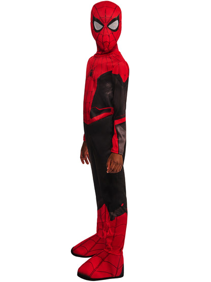 Rubies Spider-Man Kinderkostüm für Jungen mit Overall und Stoffmaske – Rückansicht