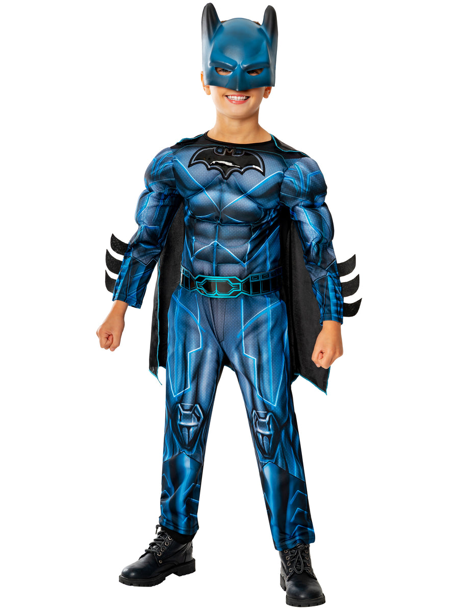 Batman Bat-Tech Deluxe Kinderkostüm von Rubies mit Maske und Umhang – Produktansicht