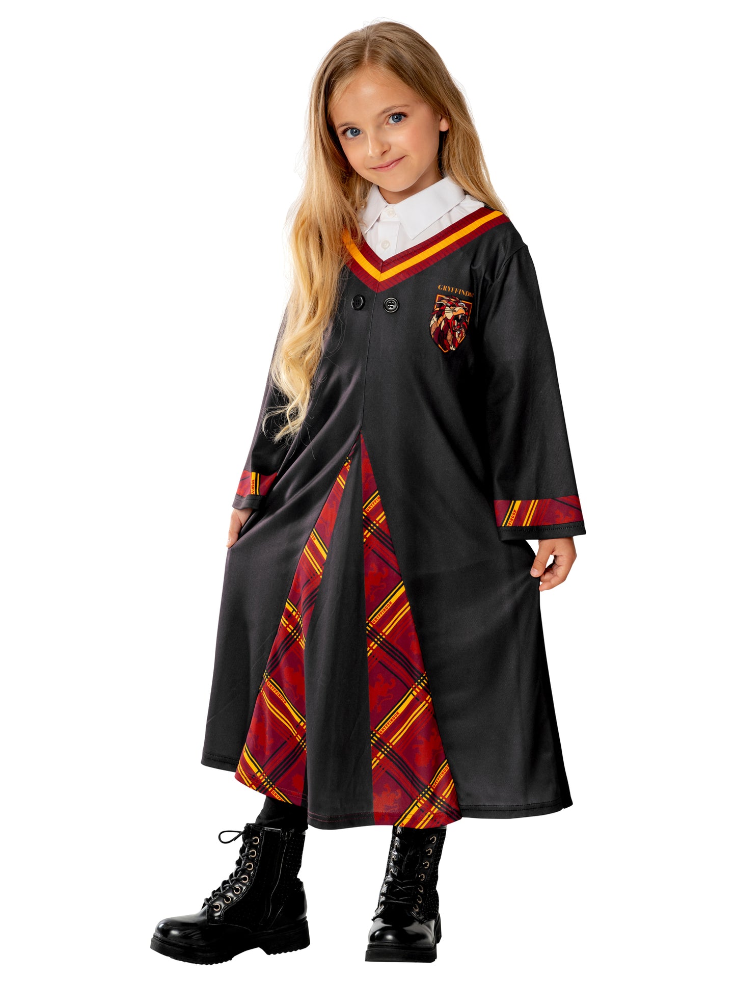 Rubies Harry Potter Tunika-Kinderkostüm für Jungen mit Gryffindor-Detail – Detailansicht