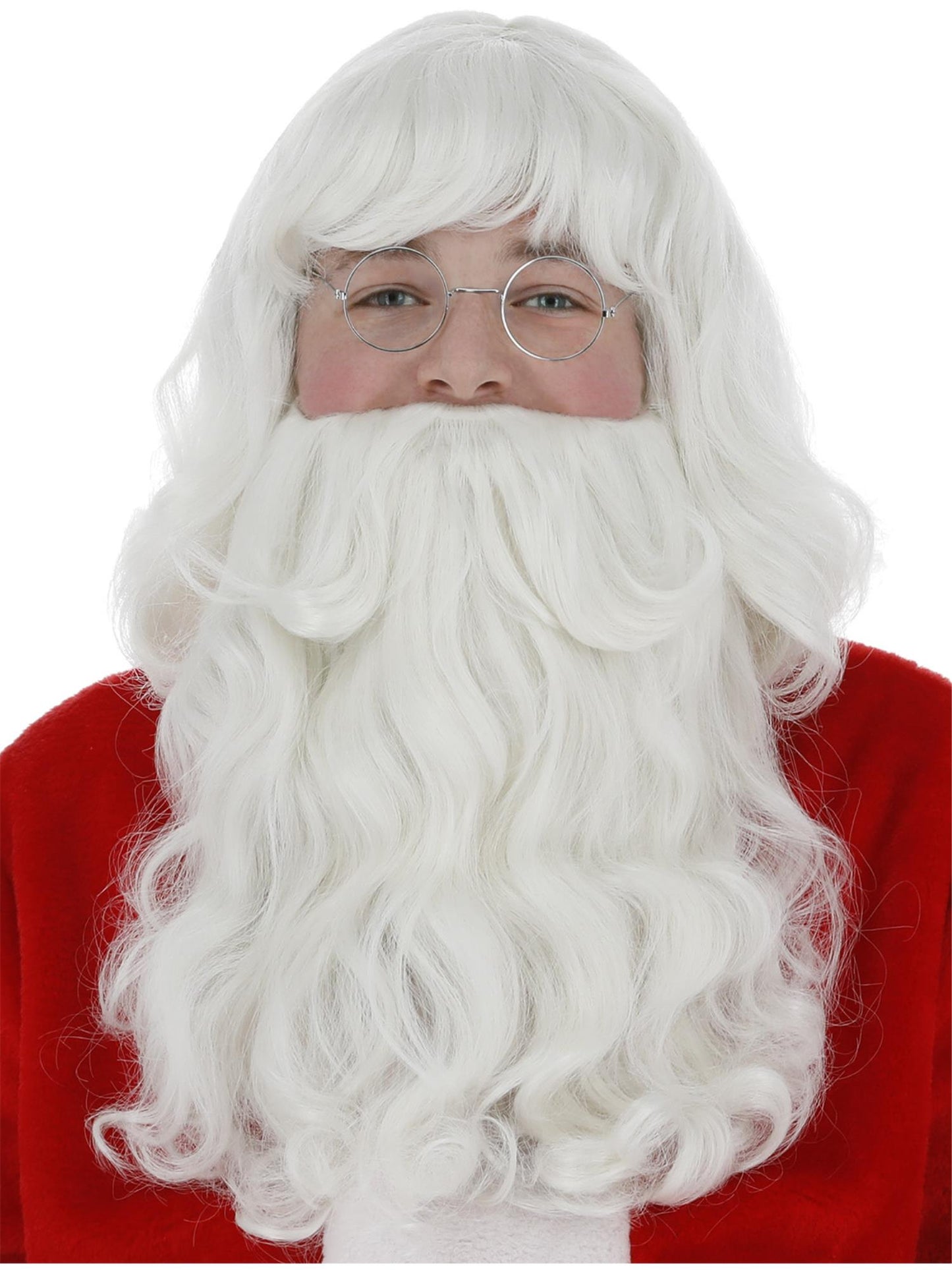 Smiffys Santa Wig and Beard Set, White CD für Herren