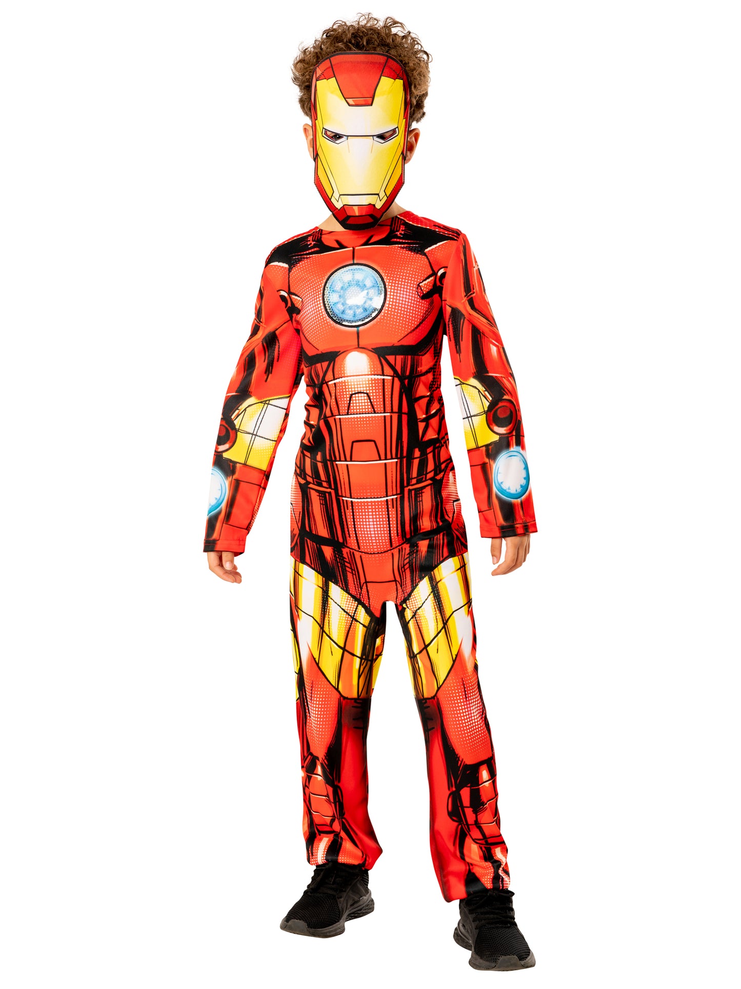 Rubies Iron Man Kinderkostüm mit Overall und Filzmaske – Produktansicht