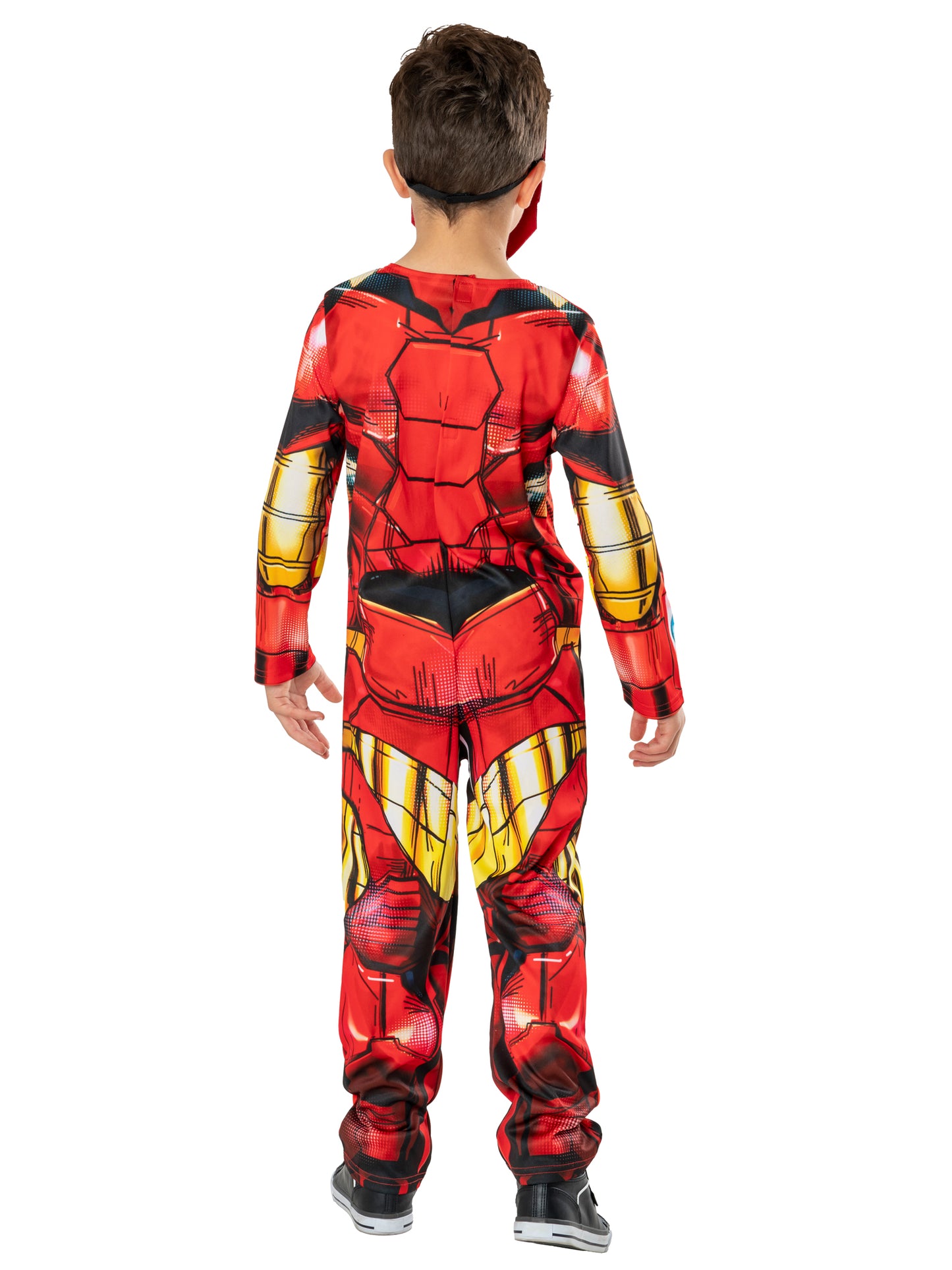 Rubies Iron Man Kinderkostüm mit Overall und Filzmaske – Detailansicht